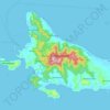 Mapa topográfico Pulau Tanahjampea, altitud, relieve