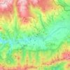 Mapa topográfico Bellver de Cerdanya, altitud, relieve