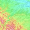 Mapa topográfico Черемош, altitud, relieve