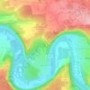Mapa topográfico Hessigheim, altitud, relieve