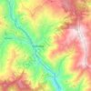 Mapa topográfico Quetame, altitud, relieve