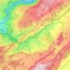 Mapa topográfico Le Locle, altitud, relieve