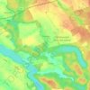Mapa topográfico Trzebaw, altitud, relieve