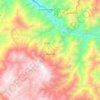 Mapa topográfico Lagunas, altitud, relieve