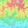 Mapa topográfico इलाम, altitud, relieve