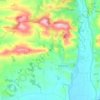 Mapa topográfico Thorverton, altitud, relieve