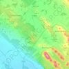 Mapa topográfico Općina Polača, altitud, relieve