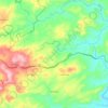 Mapa topográfico El Rincón, altitud, relieve