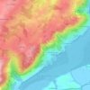 Mapa topográfico San Martín, altitud, relieve