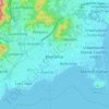 Mapa topográfico Porlamar, altitud, relieve