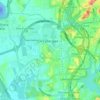 Mapa topográfico Cyberjaya, altitud, relieve