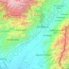 Mapa topográfico Valledupar, altitud, relieve