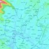 Mapa topográfico Katmandú, altitud, relieve
