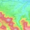 Mapa topográfico Kernen im Remstal, altitud, relieve