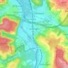 Mapa topográfico Güdingen, altitud, relieve