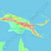 Mapa topográfico Papua-Nueva Guinea, altitud, relieve