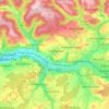 Mapa topográfico Uhingen, altitud, relieve