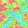 Mapa topográfico Niederschelden, altitud, relieve