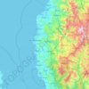 Mapa topográfico La Union, altitud, relieve