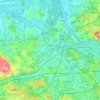 Mapa topográfico Lotte, altitud, relieve