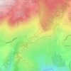 Mapa topográfico Égat, altitud, relieve