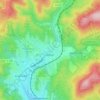 Mapa topográfico Littfeld, altitud, relieve