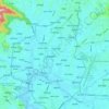 Mapa topográfico Katmandú, altitud, relieve