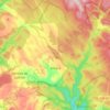 Mapa topográfico Cobeta, altitud, relieve