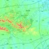 Mapa topográfico 紫蓬山旅游开发区, altitud, relieve