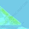 Mapa topográfico Tecolutla, altitud, relieve