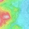 Mapa topográfico Gez, altitud, relieve