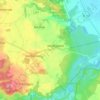 Mapa topográfico Märkische Höhe, altitud, relieve