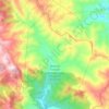 Mapa topográfico Reserva Forestal y Antropología Montaña de la Flor, altitud, relieve