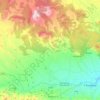 Mapa topográfico Tíjola, altitud, relieve
