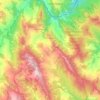 Mapa topográfico Pietrapertosa, altitud, relieve