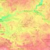 Mapa topográfico Voivodato de Gran Polonia, altitud, relieve