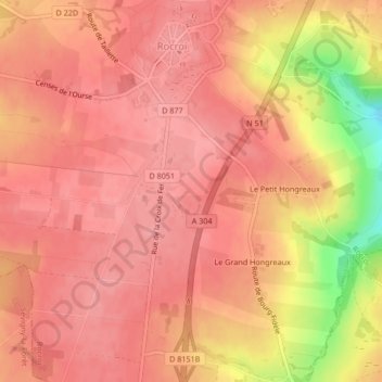 Mapa topográfico 08230, altitud, relieve
