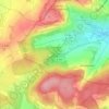 Mapa topográfico Simmozheimer Wald, altitud, relieve