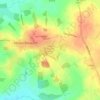 Mapa topográfico Market Bosworth Country Park, altitud, relieve