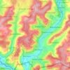 Mapa topográfico Südlicher Bliesgau/Auf der Lohe, altitud, relieve