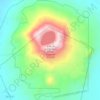 Mapa topográfico Area de Uso Multiple Volcán y Laguna de Ipala, altitud, relieve
