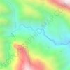 Mapa topográfico Tolantongo, altitud, relieve