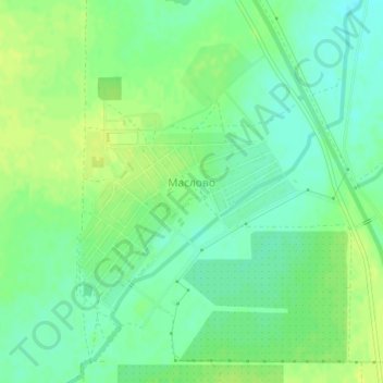 Mapa topográfico Маслово, altitud, relieve