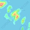 Mapa topográfico Lavsa, altitud, relieve