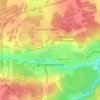 Mapa topográfico Долгодеревенское, altitud, relieve