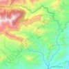 Mapa topográfico Río Badillo, altitud, relieve
