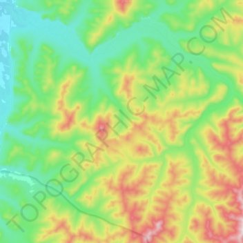 Mapa topográfico Долми, altitud, relieve