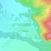 Mapa topográfico Мухен, altitud, relieve