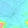 Mapa topográfico Praça Três Climas, altitud, relieve