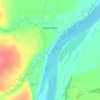 Mapa topográfico Береговая, altitud, relieve
